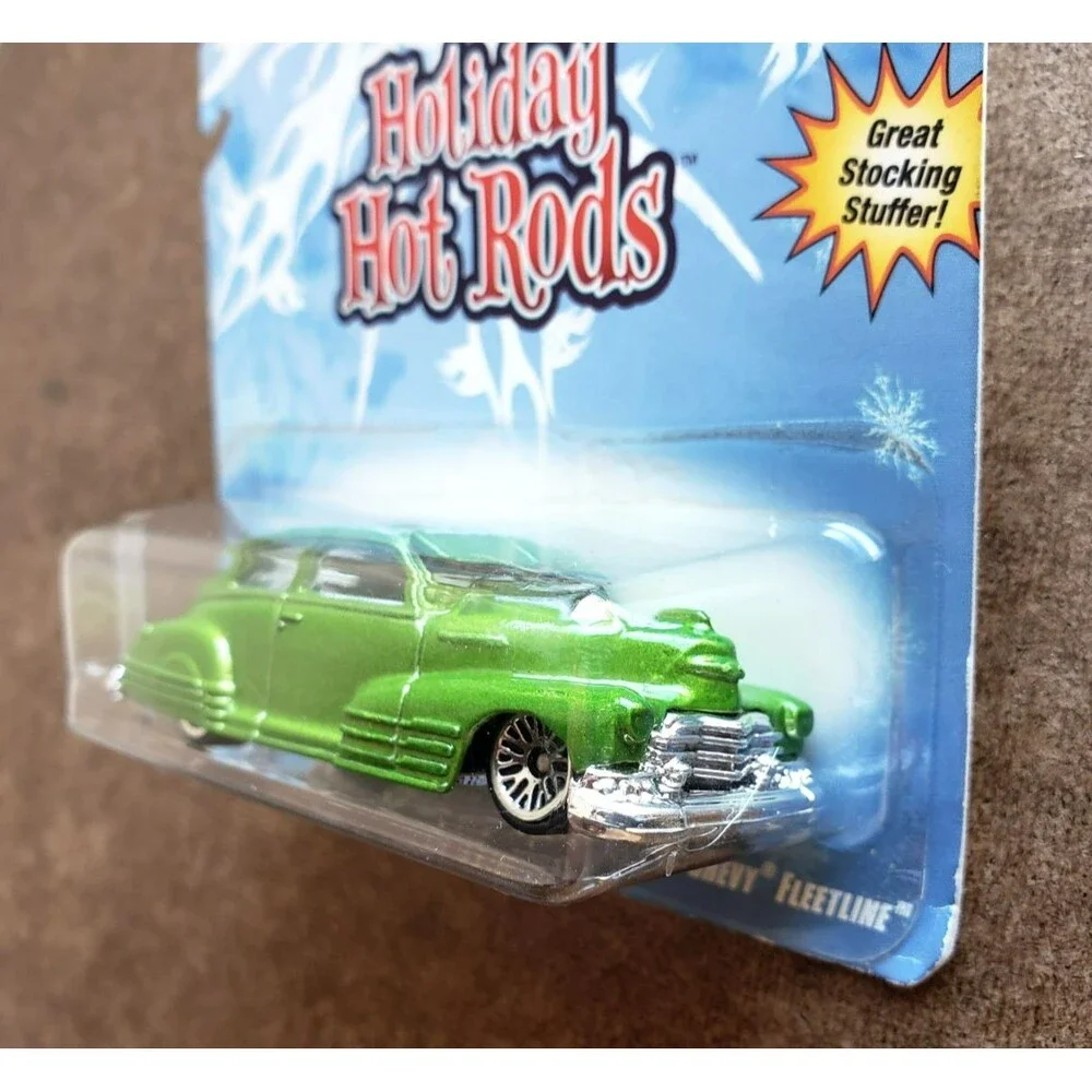 2008 Hot Wheels '47 CHEVY FLEETLINE Metalflake Green HOLIDAY HOT RODS Lace Wheel